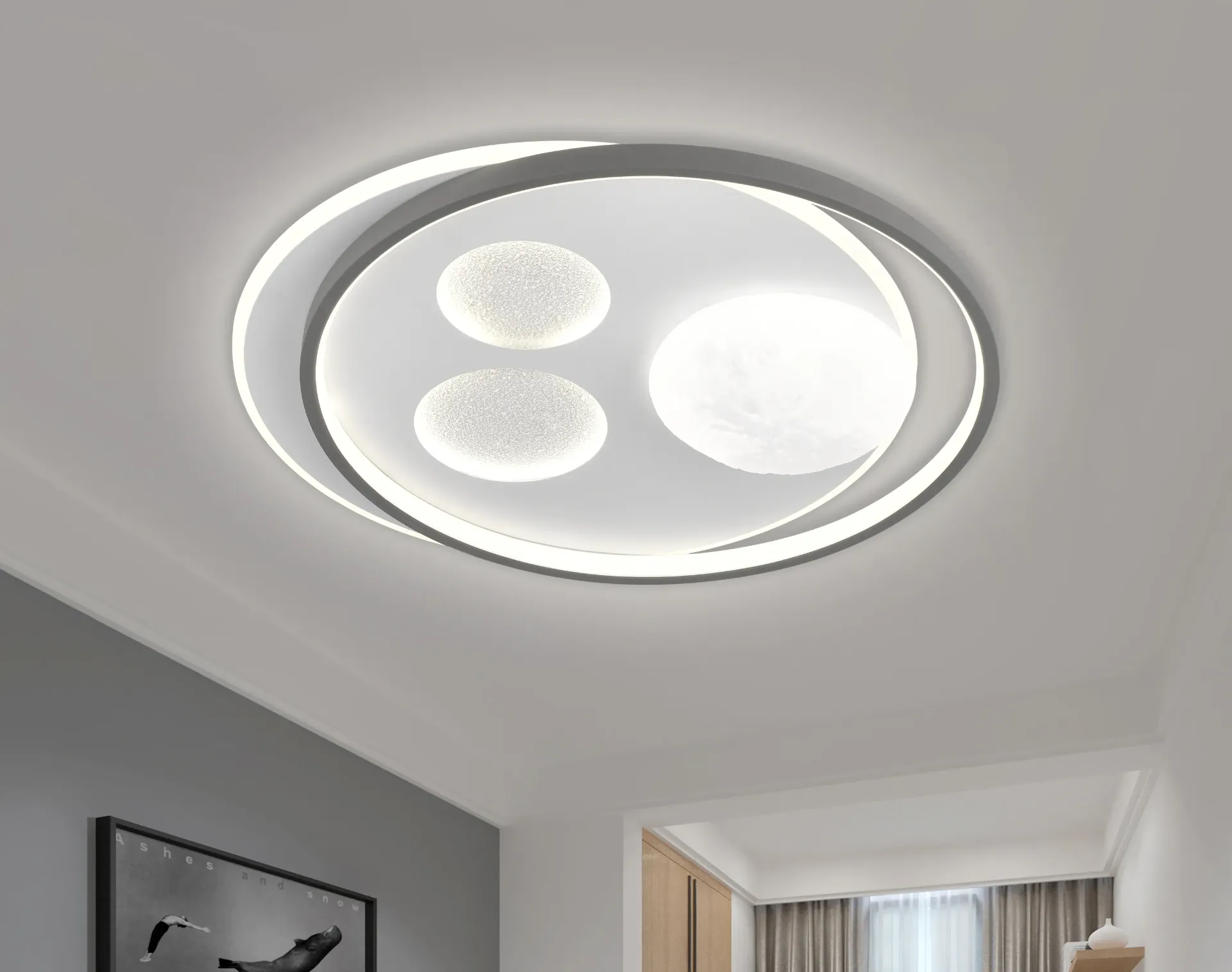 Modern LED Crystal Ceiling Light