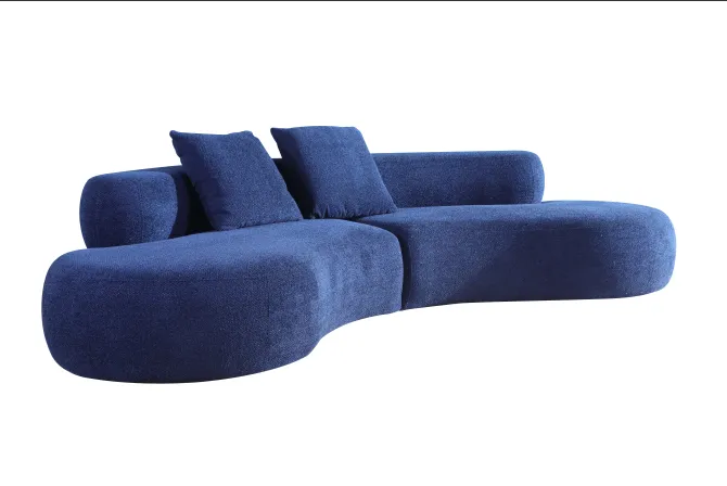 Blue Curved-shape sofa