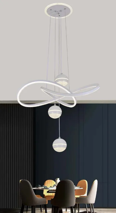 Modern LED Ring Chandelier Light