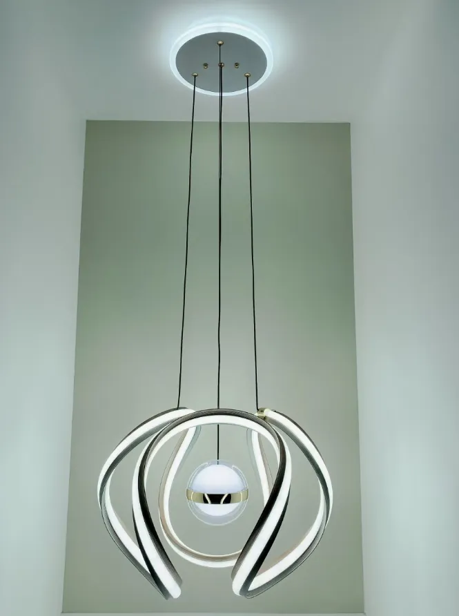 Luminous LED Orbit Chandelier