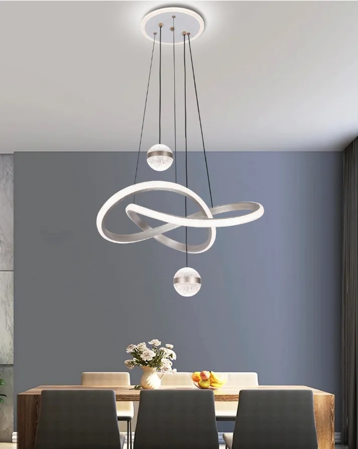 Modern LED Ring Chandelier Light