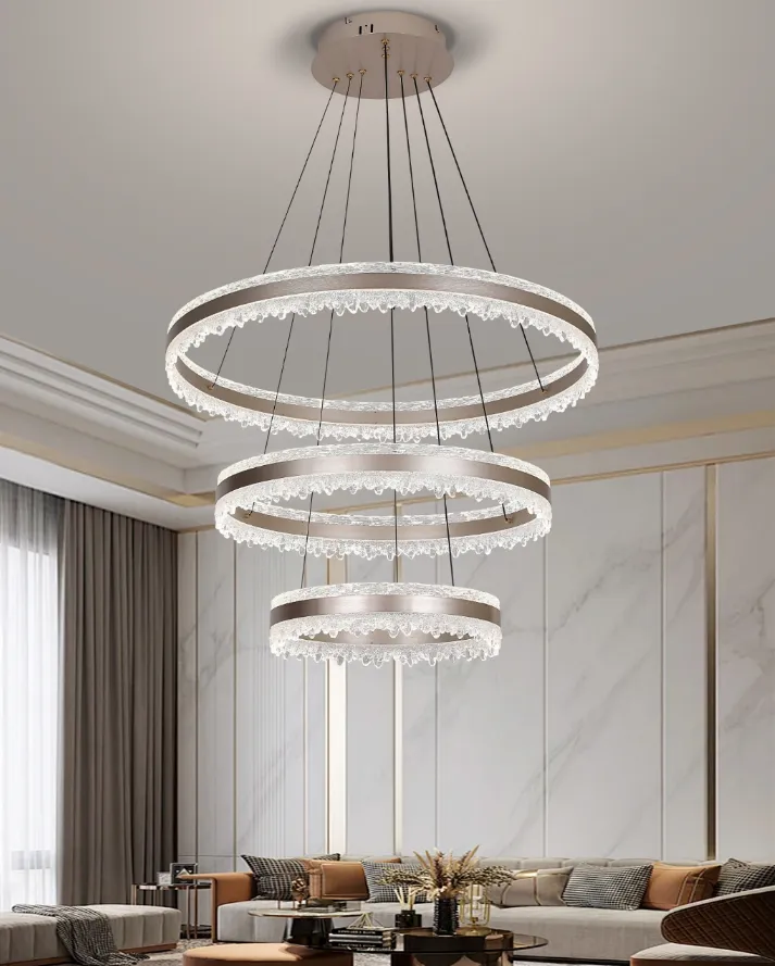 Generic 3-Ring LED Chandelier
