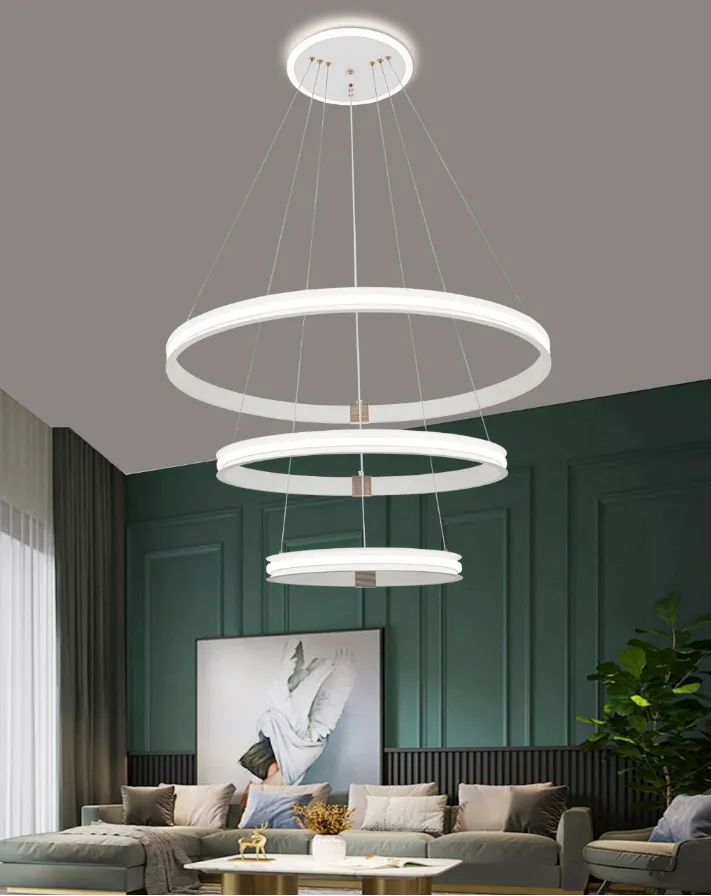 Generic 3-Ring LED Chandelier