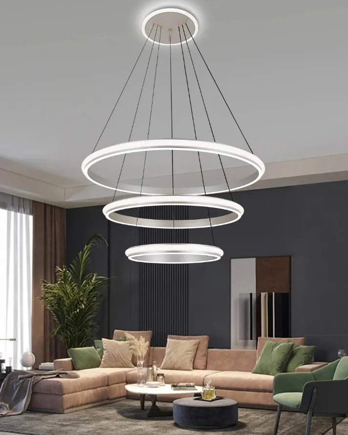 Generic 3-Ring LED Chandelier