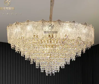 Modern Multi-tiered Crystal chandelier